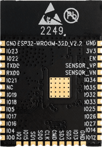 how to breadboard esp32-wroom-32d