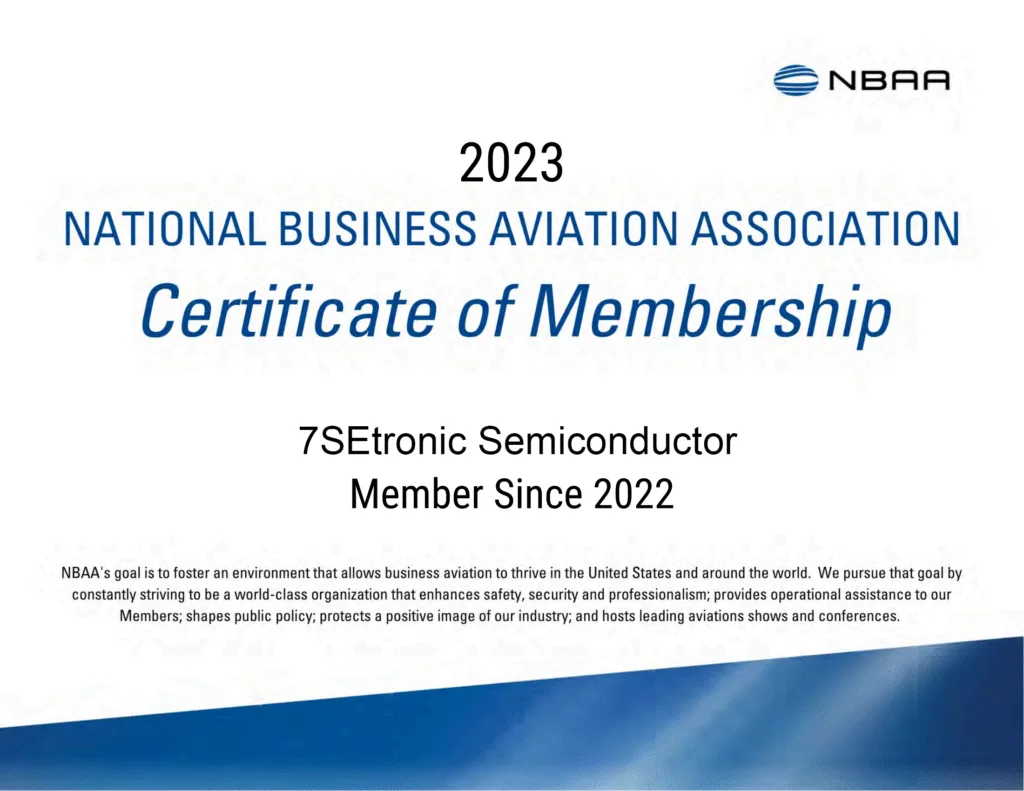 NBAA certificate of membership